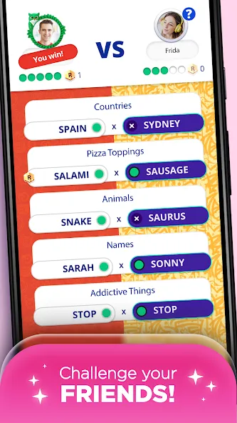 Stop 2 - Word Trivia Game взломанный APK — Без рекламы и подсказки открыты — скриншот 2