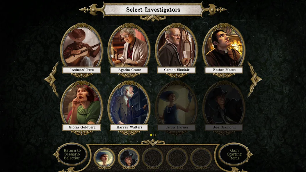Mansions of Madness на телефон — скачать мод: Безлимитные ресурсы и открыты все сценарии — скриншот 3