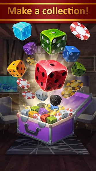 Скачать мод Farkle - Zonk Dice Game — Безлимитные монеты и подсказки — скриншот 1