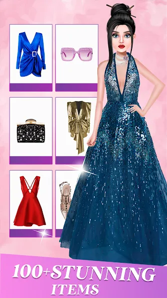 Fashion Show: Dress up Games MOD APK: Безлимитные деньги и все наряды — скриншот 1 Fashion Show: Dress up Games MOD APK: Безлимитные деньги и все наряды — скриншот 1