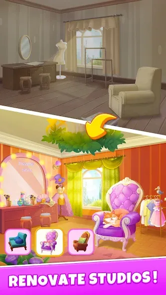 Fashion Nova: Merge & Stylist MOD APK: Безлимитные деньги и энергия — скриншот 5 Fashion Nova: Merge & Stylist MOD APK: Безлимитные деньги и энергия — скриншот 5