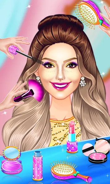 Makeup idol:Doll makeover 2024 MOD APK: Безлимитные деньги и все наряды — скриншот 2 Makeup idol:Doll makeover 2024 MOD APK: Безлимитные деньги и все наряды — скриншот 2