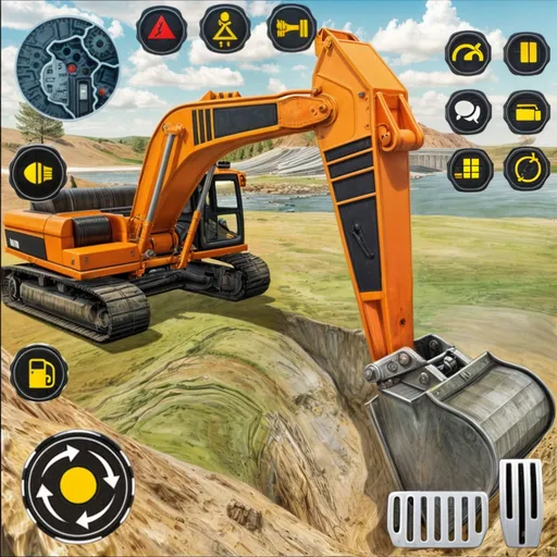 Heavy Excavator Simulator PRO — скачать мод: Безлимитные деньги и топливо — скриншот 5 Heavy Excavator Simulator PRO — скачать мод: Безлимитные деньги и топливо — скриншот 5