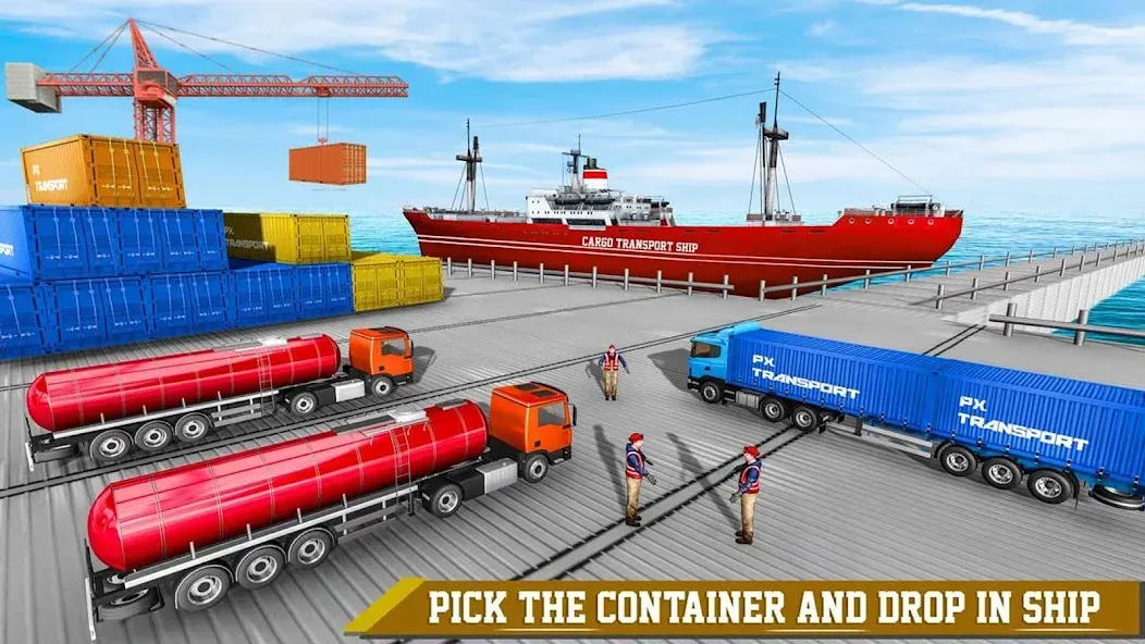 Cargo Transport Truck Driving — последняя версия с модом (Безлимитные деньги и топливо) — скриншот 4 Cargo Transport Truck Driving — последняя версия с модом (Безлимитные деньги и топливо) — скриншот 4