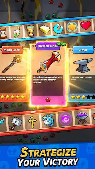 Solo Survivor IO Game MOD APK: Неограниченная энергия и усиленный урон — скриншот 3