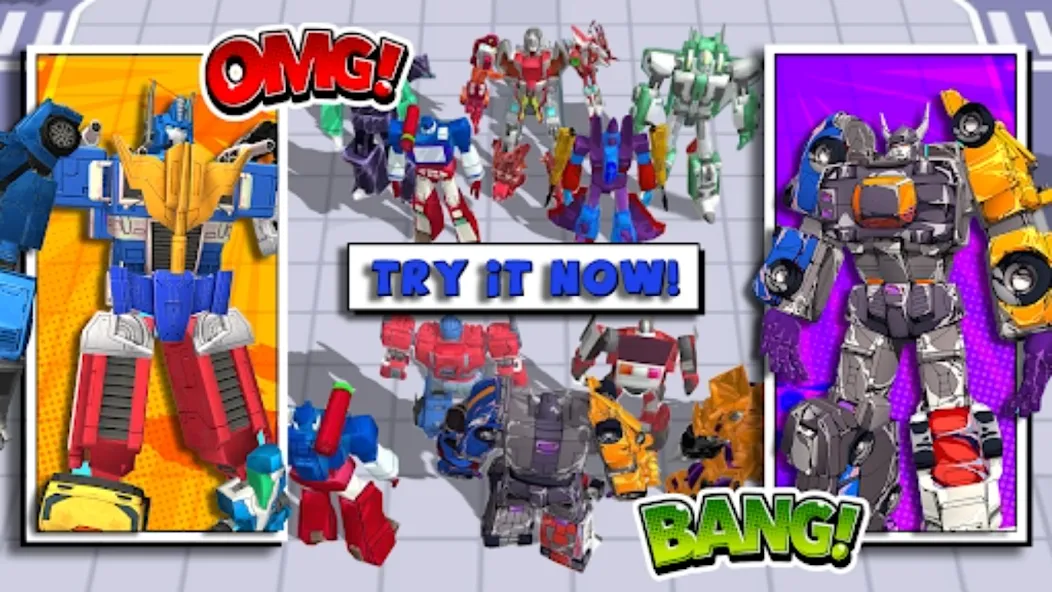 Скачать Superhero Robot Monster Battle Mod APK — Безлимитные деньги и мощные роботы — скриншот 1