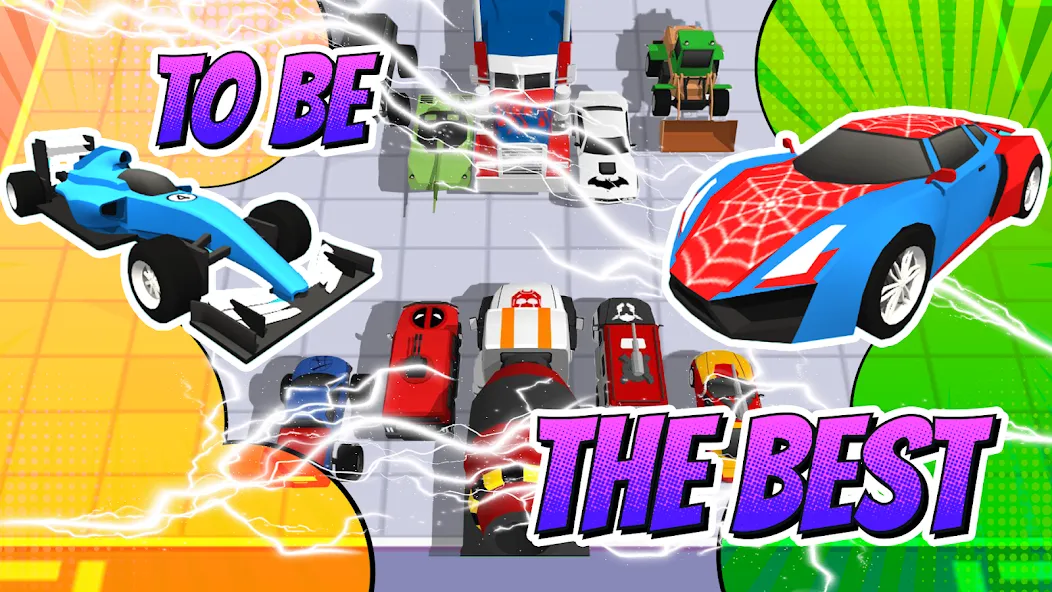 Скачать Superhero Car Merge Battle — Много денег и все машины — скриншот 1 Скачать Superhero Car Merge Battle — Много денег и все машины — скриншот 1