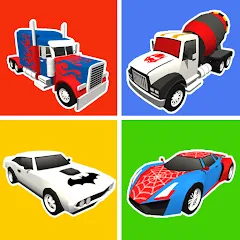 Скачать Superhero Car Merge Battle — Много денег и все машины
