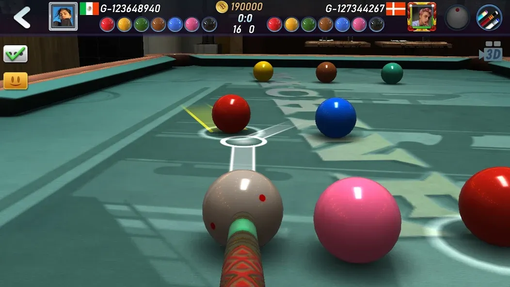 Real Pool 3D 2 на телефон — скачать мод: Безлимитные деньги и все кии — скриншот 2