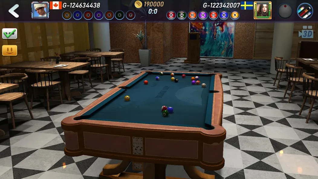 Real Pool 3D 2 на телефон — скачать мод: Безлимитные деньги и все кии — скриншот 3