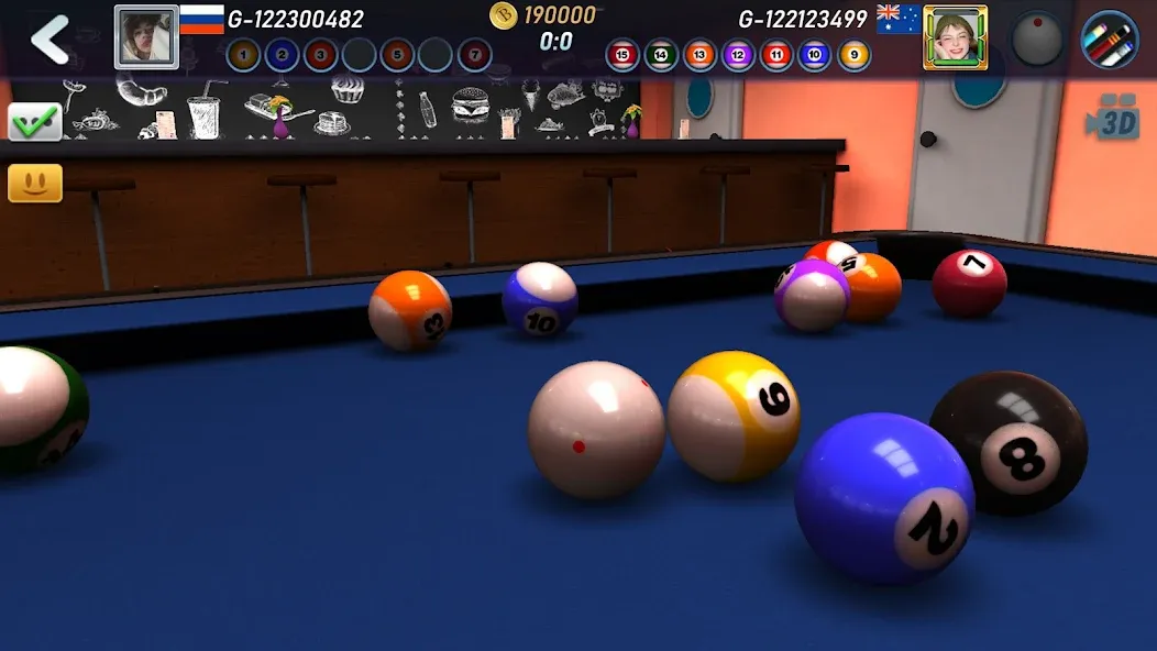 Real Pool 3D 2 на телефон — скачать мод: Безлимитные деньги и все кии — скриншот 5