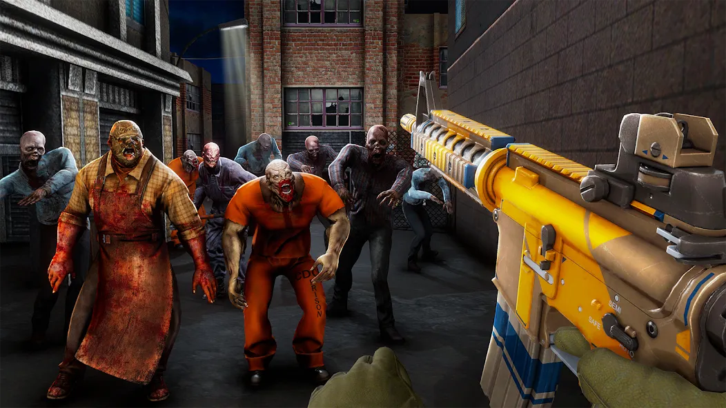 Скачать взлом Zombination - FPS Zombie Games — Безлимитные патроны и здоровье — скриншот 5 Скачать взлом Zombination - FPS Zombie Games — Безлимитные патроны и здоровье — скриншот 5