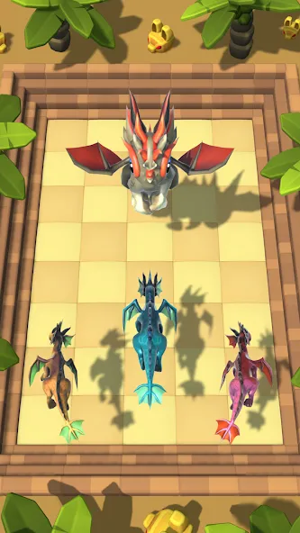 Dragon Fight - Merge Games на телефон — скачать мод: Безлимитные деньги и усиленные драконы — скриншот 3 Dragon Fight - Merge Games на телефон — скачать мод: Безлимитные деньги и усиленные драконы — скриншот 3