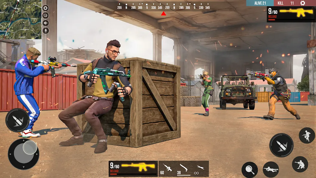 FPS Encounter Strike Offline на телефон — скачать мод: Безлимитные деньги и оружие — скриншот 2 FPS Encounter Strike Offline на телефон — скачать мод: Безлимитные деньги и оружие — скриншот 2