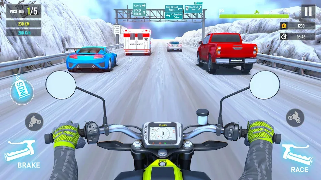 Скачать Moto Traffic Bike Race Game 3d Mod APK — Безлимитные деньги и топливо — скриншот 3 Скачать Moto Traffic Bike Race Game 3d Mod APK — Безлимитные деньги и топливо — скриншот 3