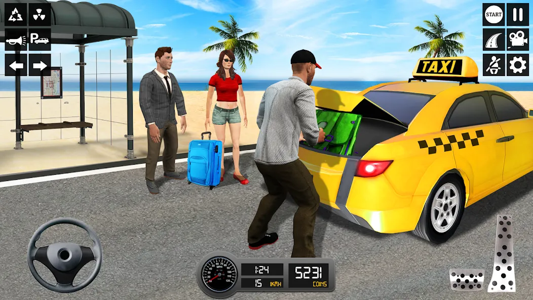 Taxi Simulator 3d Taxi Sim — взломанная версия, Безлимитные деньги и все машины открыты — скриншот 1 Taxi Simulator 3d Taxi Sim — взломанная версия, Безлимитные деньги и все машины открыты — скриншот 1