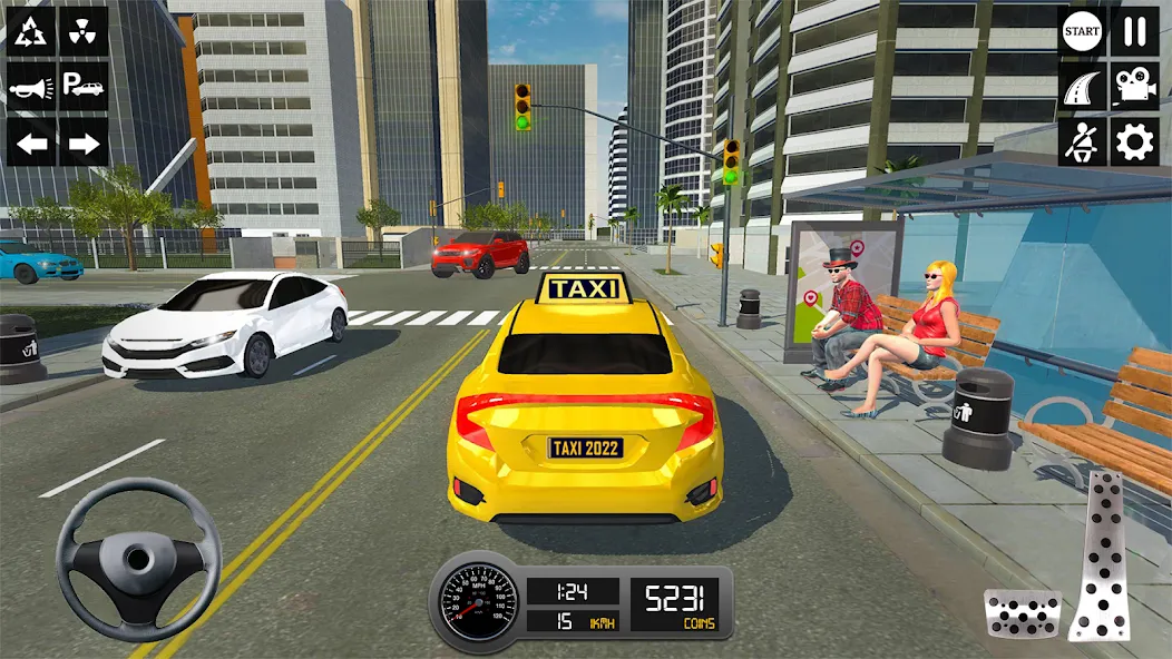 Taxi Simulator 3d Taxi Sim — взломанная версия, Безлимитные деньги и все машины открыты — скриншот 2 Taxi Simulator 3d Taxi Sim — взломанная версия, Безлимитные деньги и все машины открыты — скриншот 2