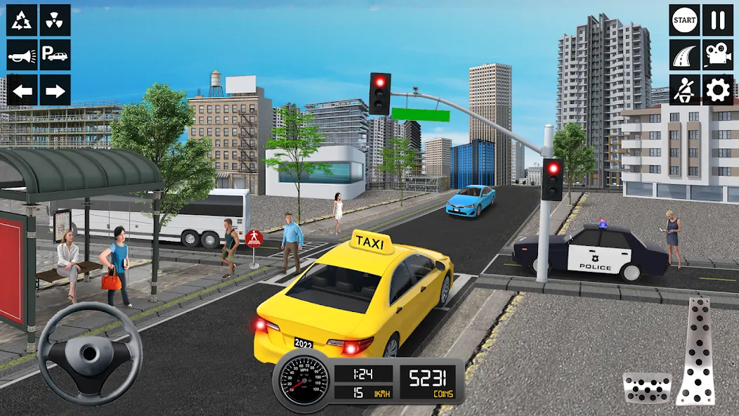 Taxi Simulator 3d Taxi Sim — взломанная версия, Безлимитные деньги и все машины открыты — скриншот 3 Taxi Simulator 3d Taxi Sim — взломанная версия, Безлимитные деньги и все машины открыты — скриншот 3
