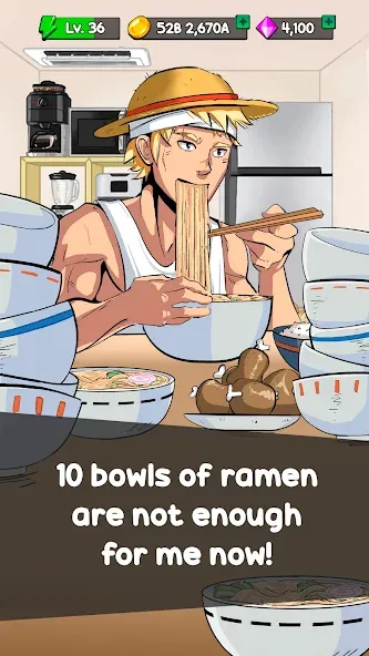 Food Fighter Clicker Games — последняя версия с модом (Много денег и энергии) — скриншот 2 Food Fighter Clicker Games — последняя версия с модом (Много денег и энергии) — скриншот 2