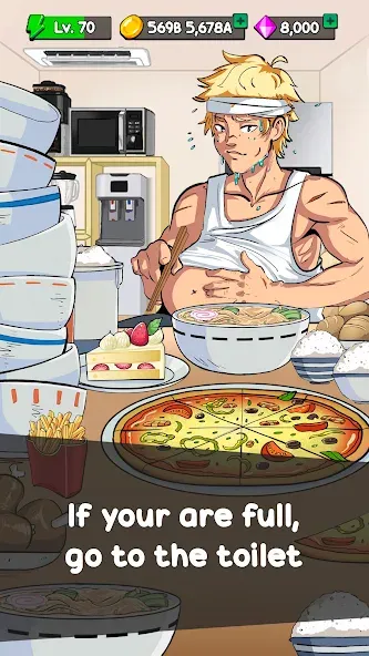 Food Fighter Clicker Games — последняя версия с модом (Много денег и энергии) — скриншот 3 Food Fighter Clicker Games — последняя версия с модом (Много денег и энергии) — скриншот 3
