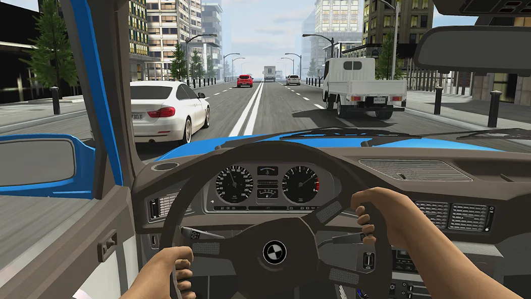 Racing in Car 2 на телефон — скачать мод: Безлимитные деньги и топливо — скриншот 4 Racing in Car 2 на телефон — скачать мод: Безлимитные деньги и топливо — скриншот 4