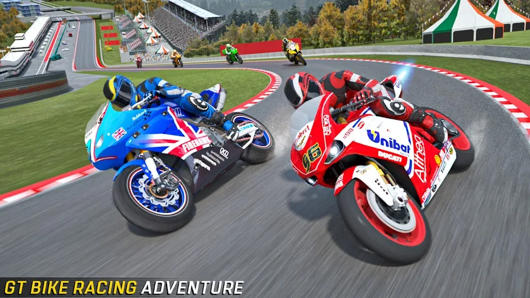 GT Bike Racing: Moto Bike Game — скачать мод: Безлимитные деньги и все байки открыты — скриншот 1