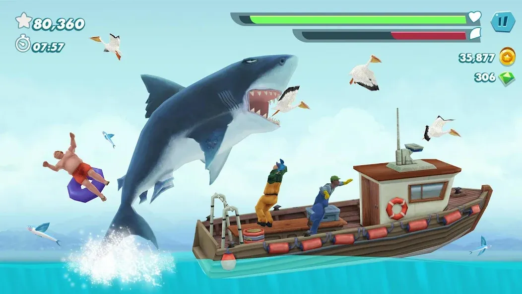 Hungry Shark Evolution MOD APK: Безлимитные деньги и алмазы — скриншот 5 Hungry Shark Evolution MOD APK: Безлимитные деньги и алмазы — скриншот 5