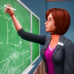 High School Teacher Simulator — взломанная версия, Безлимитные деньги и все предметы открыты