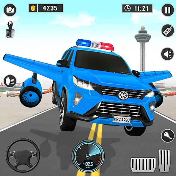 Flying Prado Car Robot Game MOD APK скачать на Андроид — Безлимитные деньги и полёт — скриншот 1 Flying Prado Car Robot Game MOD APK скачать на Андроид — Безлимитные деньги и полёт — скриншот 1