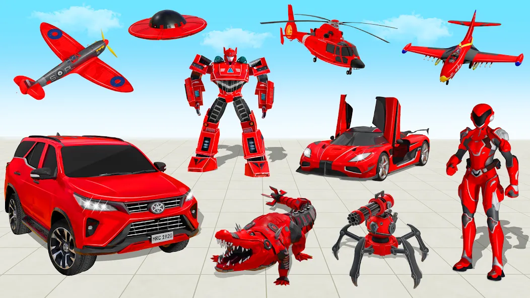 Flying Prado Car Robot Game MOD APK скачать на Андроид — Безлимитные деньги и полёт — скриншот 5 Flying Prado Car Robot Game MOD APK скачать на Андроид — Безлимитные деньги и полёт — скриншот 5