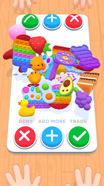 Скачать Fidget Toys Trading・Pop It 3D на Андроид с модом — Безлимитные деньги и все игрушки — скриншот 1 Скачать Fidget Toys Trading・Pop It 3D на Андроид с модом — Безлимитные деньги и все игрушки — скриншот 1