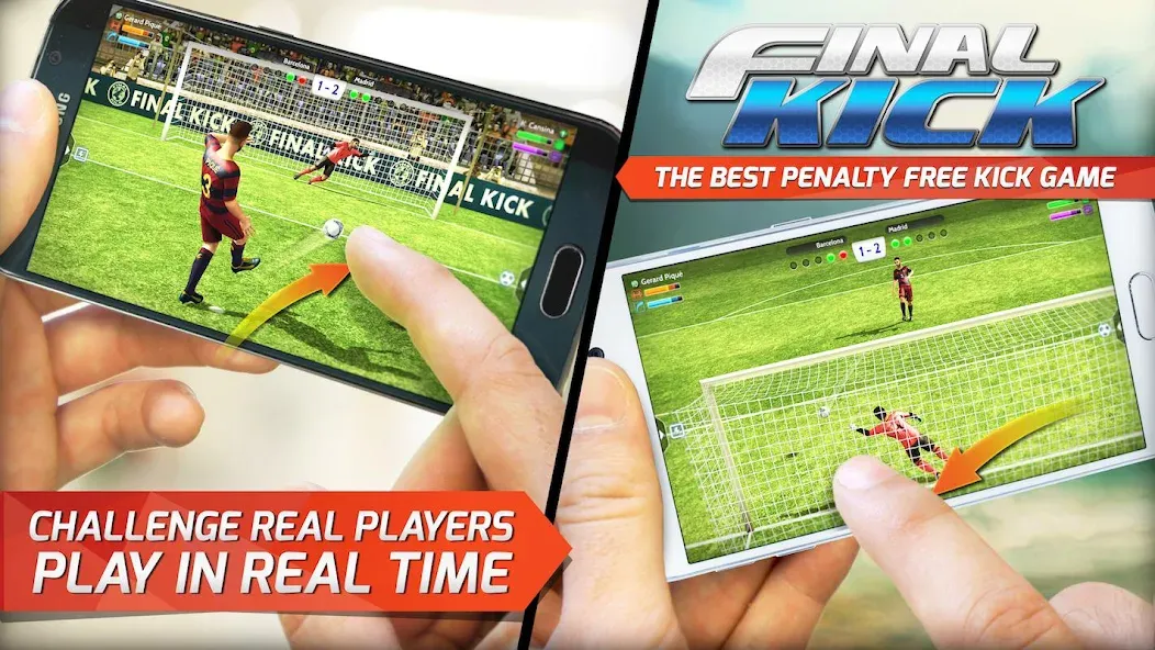 Скачать Final Kick: Online Soccer — Безлимитные деньги и все команды — скриншот 3