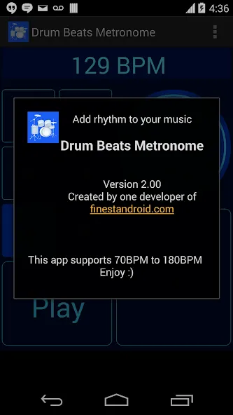Drum Beats Metronome MOD APK скачать на Андроид — Точный ритм и без рекламы — скриншот 4