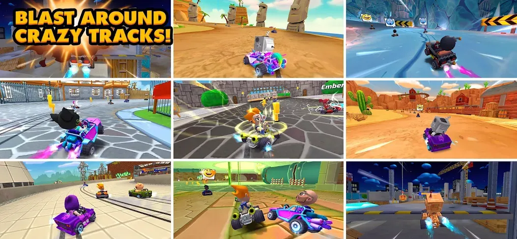 Boom Karts Multiplayer Racing взлом APK — Безлимитные деньги и все машины открыты — скриншот 5 Boom Karts Multiplayer Racing взлом APK — Безлимитные деньги и все машины открыты — скриншот 5