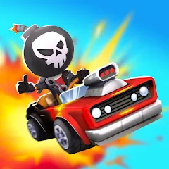 Boom Karts Multiplayer Racing взлом APK — Безлимитные деньги и все машины открыты