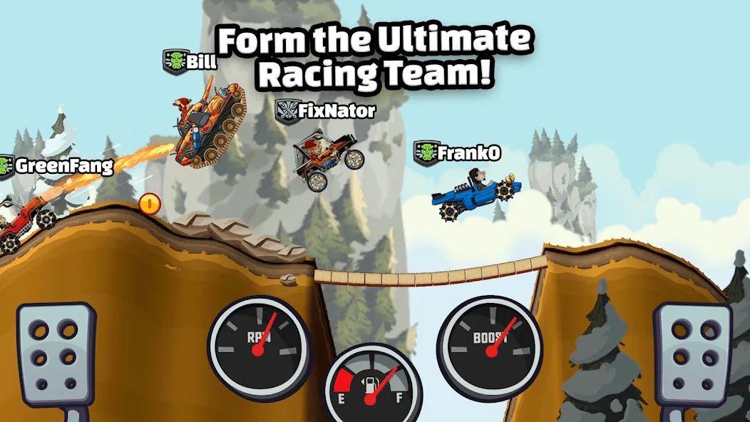 Скачать мод Hill Climb Racing 2 — Безлимитные монеты и топливо — скриншот 5 Скачать мод Hill Climb Racing 2 — Безлимитные монеты и топливо — скриншот 5