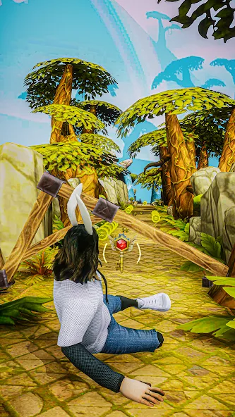 Forest Fun Run - Running Game — Безлимитные монеты и все персонажи, скачать мод APK — скриншот 1