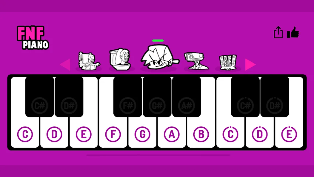 Скачать FNF Piano мод — Все песни разблокированы — скриншот 1 Скачать FNF Piano мод — Все песни разблокированы — скриншот 1