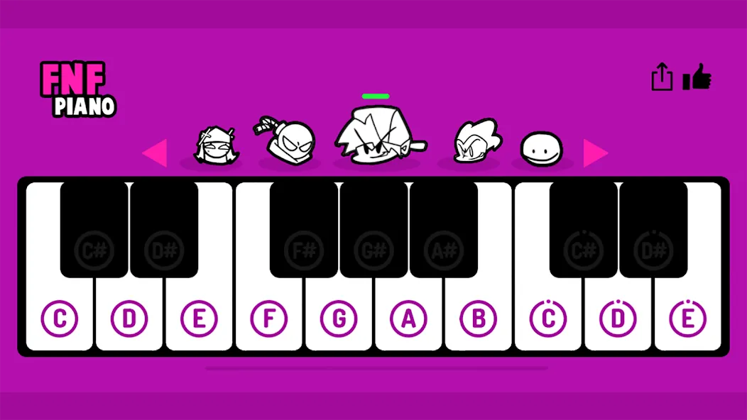 Скачать FNF Piano мод — Все песни разблокированы — скриншот 2 Скачать FNF Piano мод — Все песни разблокированы — скриншот 2