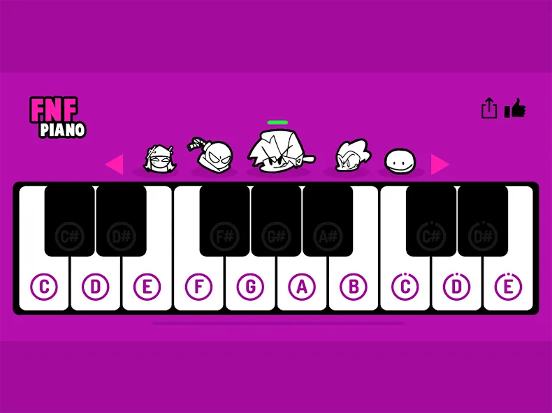 Скачать FNF Piano мод — Все песни разблокированы — скриншот 4 Скачать FNF Piano мод — Все песни разблокированы — скриншот 4