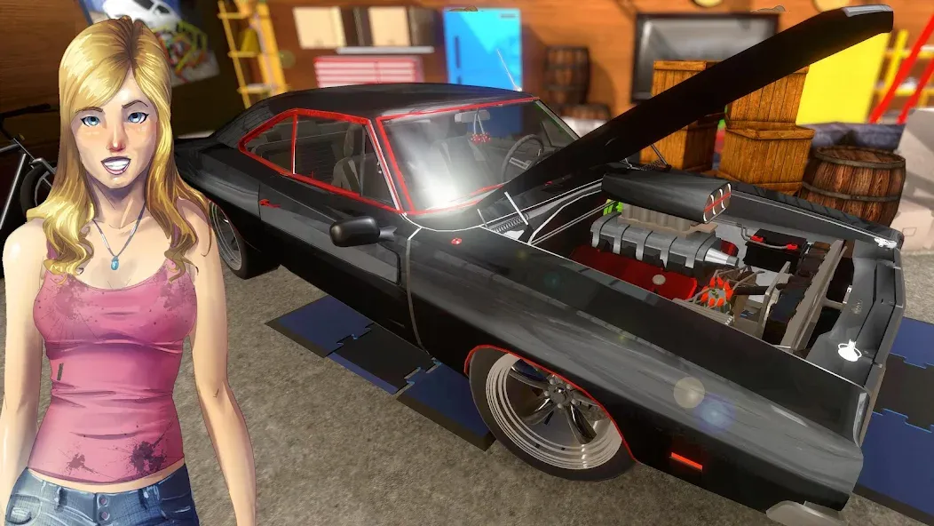 Скачать Fix My Car: Muscle Restoration на Андроид с модом — Безлимитные деньги и детали — скриншот 1 Скачать Fix My Car: Muscle Restoration на Андроид с модом — Безлимитные деньги и детали — скриншот 1