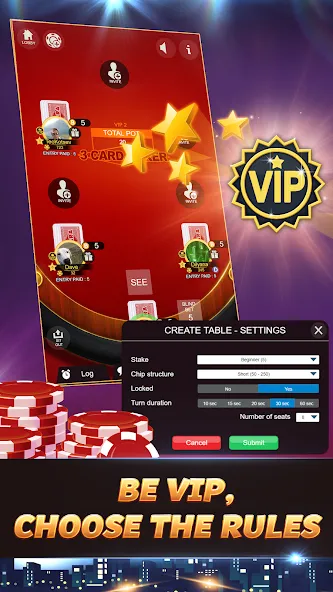 Svara - 3 Card Poker Card Game MOD APK скачать на Андроид — Безлимитные фишки и открытые уровни — скриншот 4 Svara - 3 Card Poker Card Game MOD APK скачать на Андроид — Безлимитные фишки и открытые уровни — скриншот 4