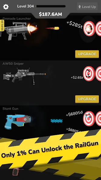 Скачать Gun Idle на Андроид с модом — Много денег и боеприпасов — скриншот 4 Скачать Gun Idle на Андроид с модом — Много денег и боеприпасов — скриншот 4