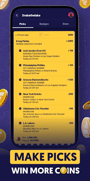 Скачать мод Fliff - Sports Picks — Спортивные прогнозы без ограничений — скриншот 2 Скачать мод Fliff - Sports Picks — Спортивные прогнозы без ограничений — скриншот 2