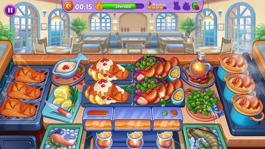 Скачать Cooking Crush - Cooking Game бесплатно — Безлимитные монеты и энергия — скриншот 2 Скачать Cooking Crush - Cooking Game бесплатно — Безлимитные монеты и энергия — скриншот 2