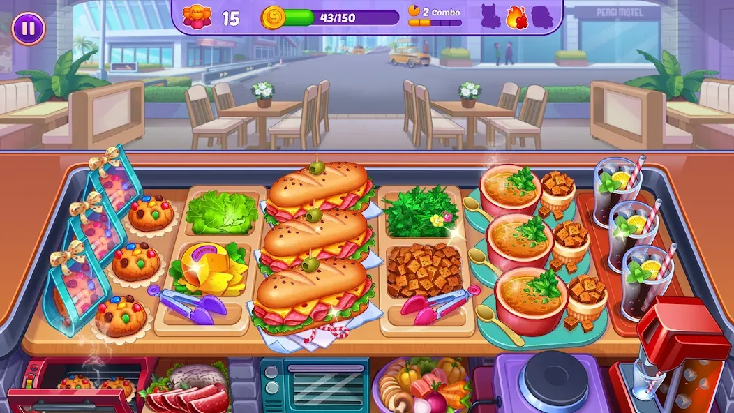 Скачать Cooking Crush - Cooking Game бесплатно — Безлимитные монеты и энергия — скриншот 4 Скачать Cooking Crush - Cooking Game бесплатно — Безлимитные монеты и энергия — скриншот 4