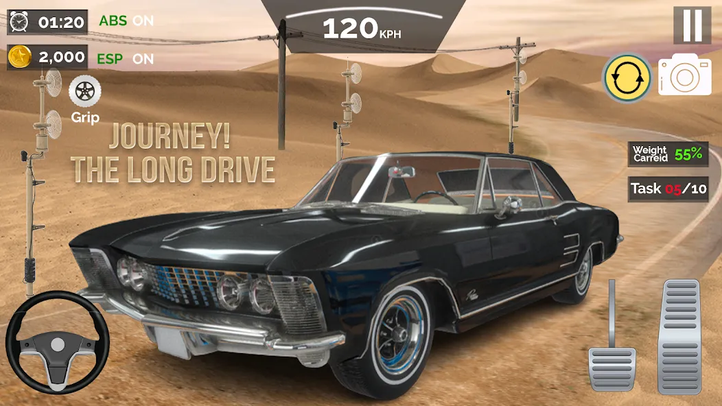 Мод Long Road Trip Games Car Drive — Безлимитное топливо и быстрые машины, скачать APK — скриншот 2 Мод Long Road Trip Games Car Drive — Безлимитное топливо и быстрые машины, скачать APK — скриншот 2