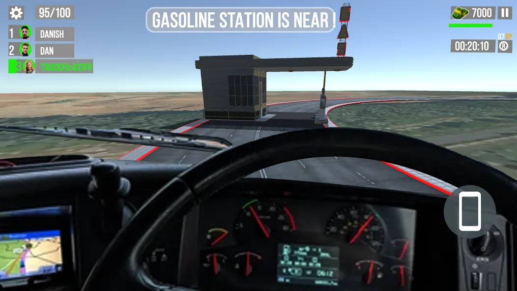 Скачать мод Euro Truck Gas Station Games — Безлимитное топливо и все грузовики — скриншот 3