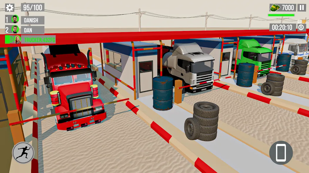 Скачать мод Euro Truck Gas Station Games — Безлимитное топливо и все грузовики — скриншот 4