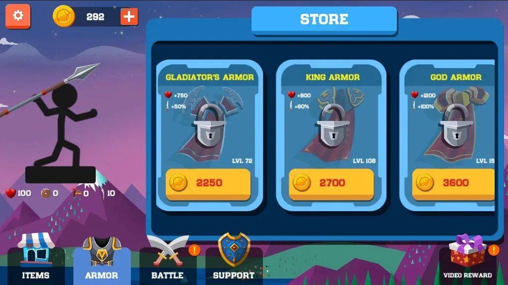 Spear war with Stickman взлом APK — Безлимитные монеты и усиленное оружие — скриншот 3 Spear war with Stickman взлом APK — Безлимитные монеты и усиленное оружие — скриншот 3